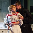 Claire Booth as Ellida and Benedict Nelson as the Stranger 