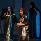 Louise Thomson as the Sorceress with Susanne Horsburgh as the second Witch