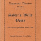 Theatre programme w/c 5 May 1958 
