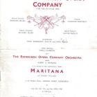 Edinburgh Opera Company programme cover Maritana 1950