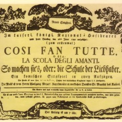 Poster for first performance