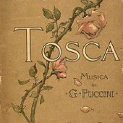 Tosca libretto cover